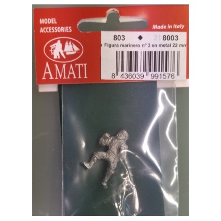 AMATI : Figura de Marinero nº3 en metal 22 mm