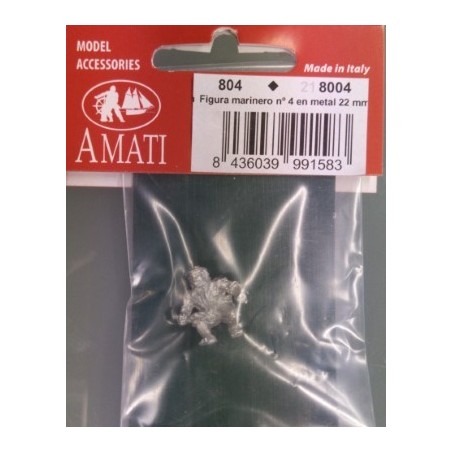 AMATI : Figura de Marinero nº4 en metal 22 mm