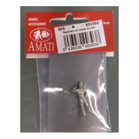 AMATI : Figura de Marinero en metal 25 mm