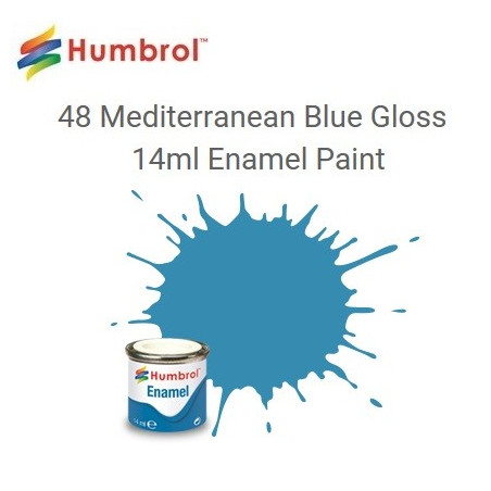 HUMBROL : ESMALTE  color  AZUL MEDITERRANEO