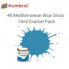 HUMBROL : ESMALTE  color  AZUL MEDITERRANEO