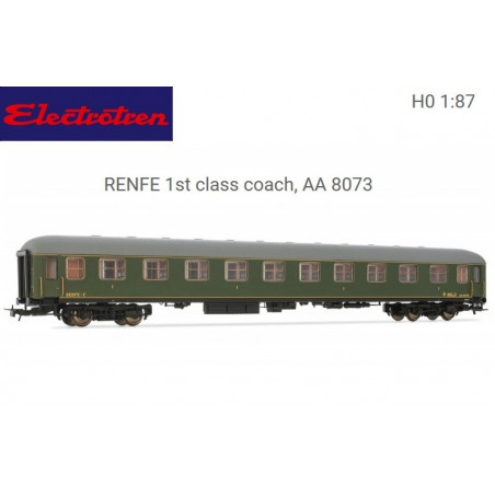 ELECTROTREN : COCHE 8000 RENFE 1ª clase AA8073 Epoca III Escala HO