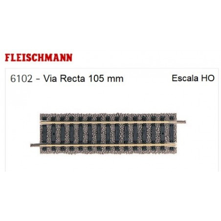 FLEISCHMANN :  VIA RECTA  1O5 mm  Escala HO