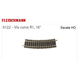 FLEISCHMAN : VIA CURVA R1 Ext. 746 mm  Escala HO
