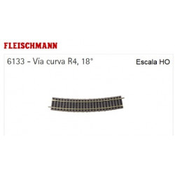FLEISCHMAN : VIA CURVA R4  Ext. 1,1 mm   Escala HO