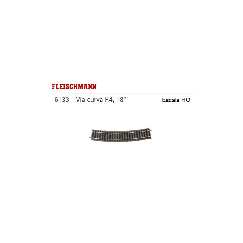 FLEISCHMAN : VIA CURVA R4  Ext. 1,1 mm   Escala HO