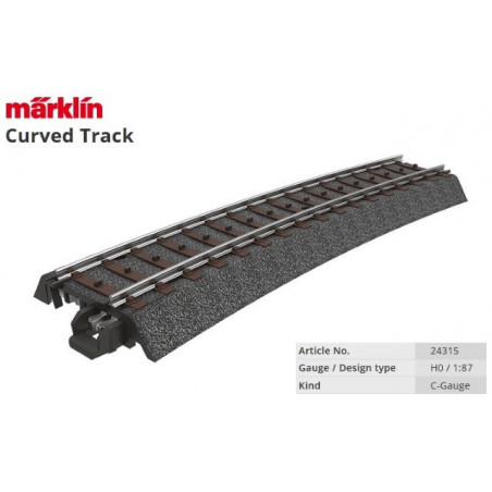 MARKLIN : VIA C   CURVA R 3  515 mm