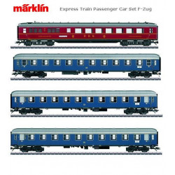 MARKLIN : Set 4 Coches Tren Express DB epoca III ( Serie MHI ) Escala HO
