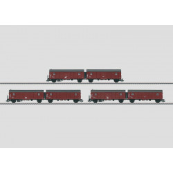 MARKLIN : Set 3 vagones dobles, tipo Hrs-z 330 , transporte ligero de mercancías HO