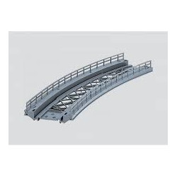 MARKLIN : PUENTE CURVO R.437,4 mm  Vias K+M