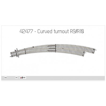 ROCO Line :  DESVIO CURVO izquierdo R9  R10