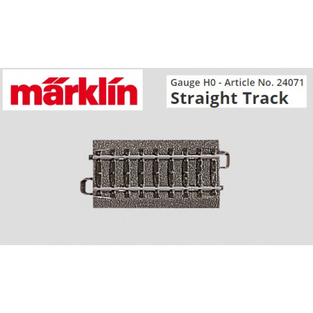 MARKLIN : VIA C  RECTA 70,8 mm. (24071)